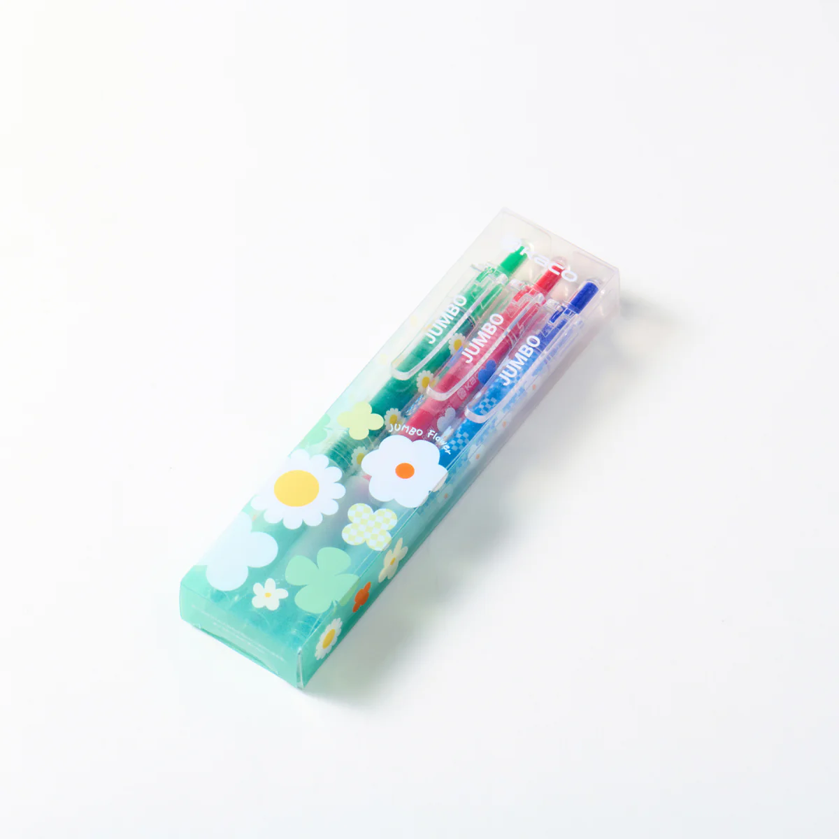Jumbo Flower Retractable Gel Pen Set - Image 2