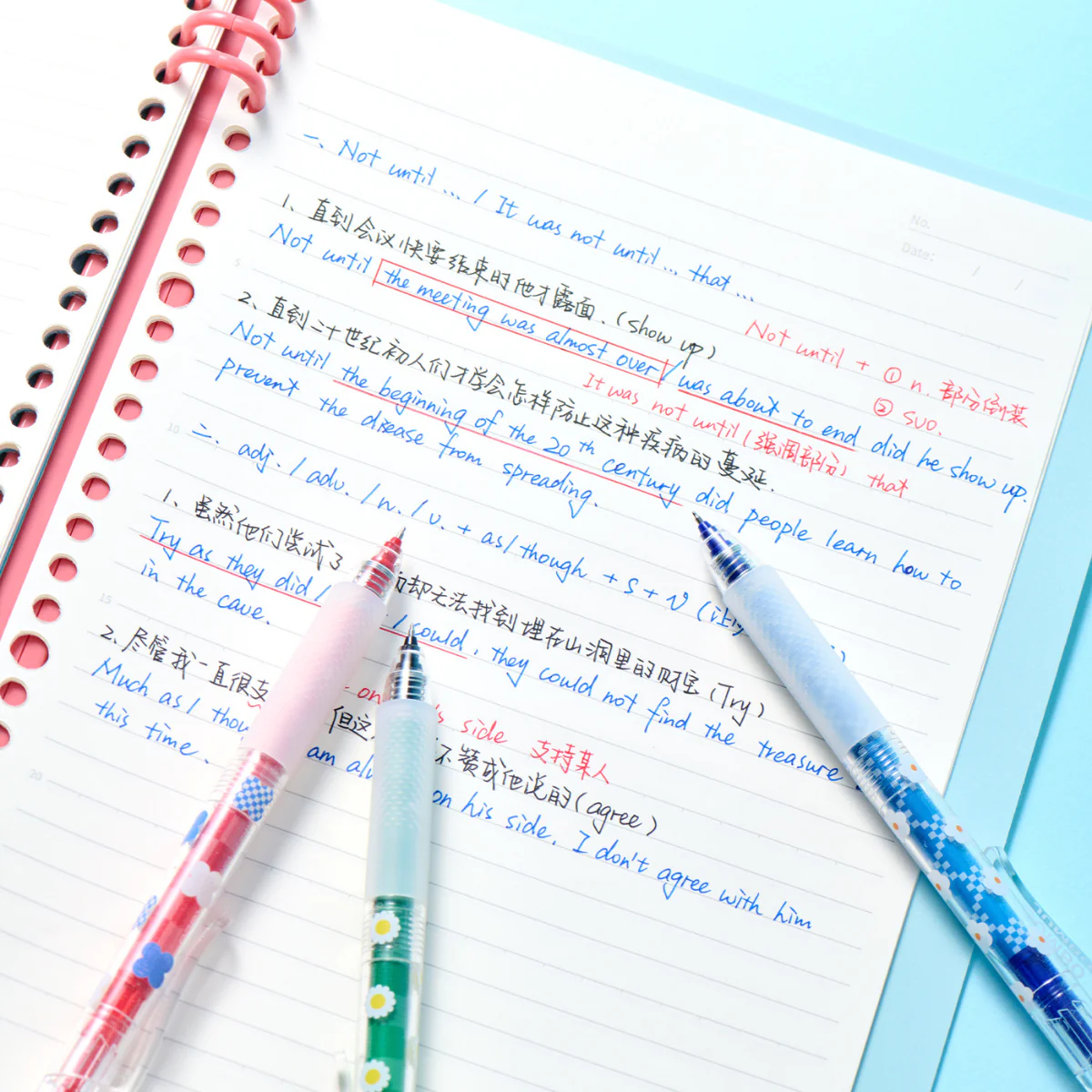 Jumbo Flower Retractable Gel Pen Set - Image 7