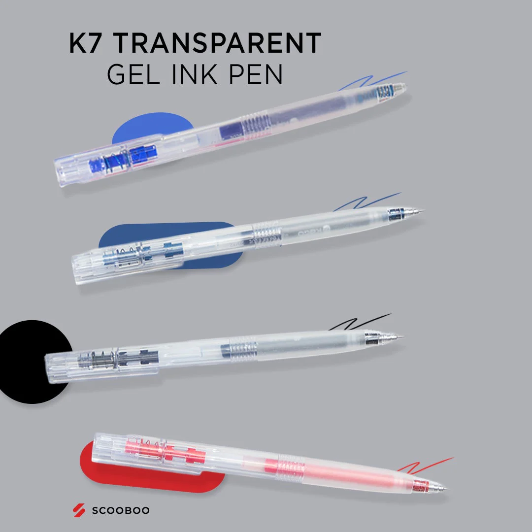 K7 Transparent Gel Pen Set - Image 6