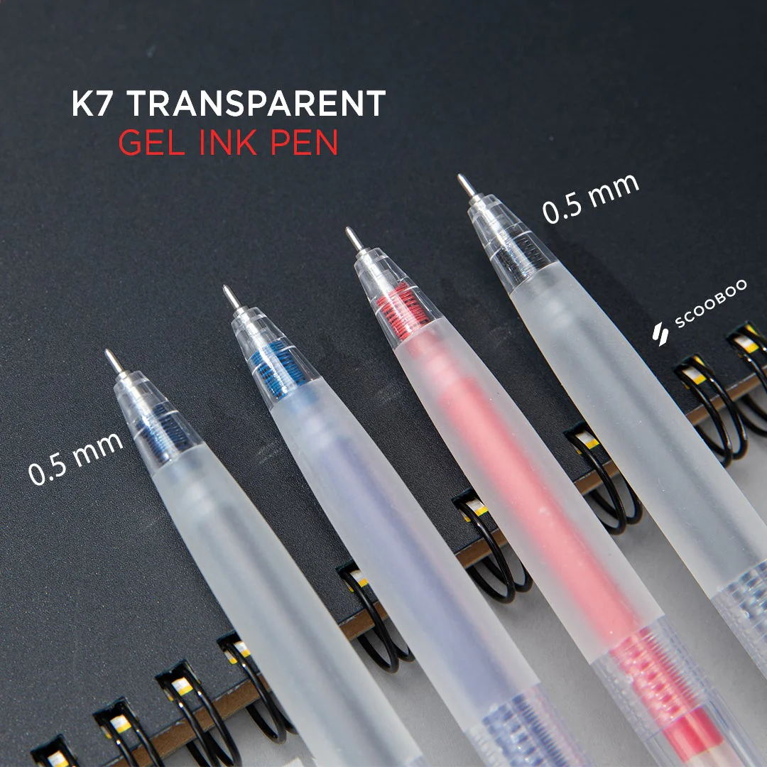K7 Transparent Gel Pen Set - Image 8