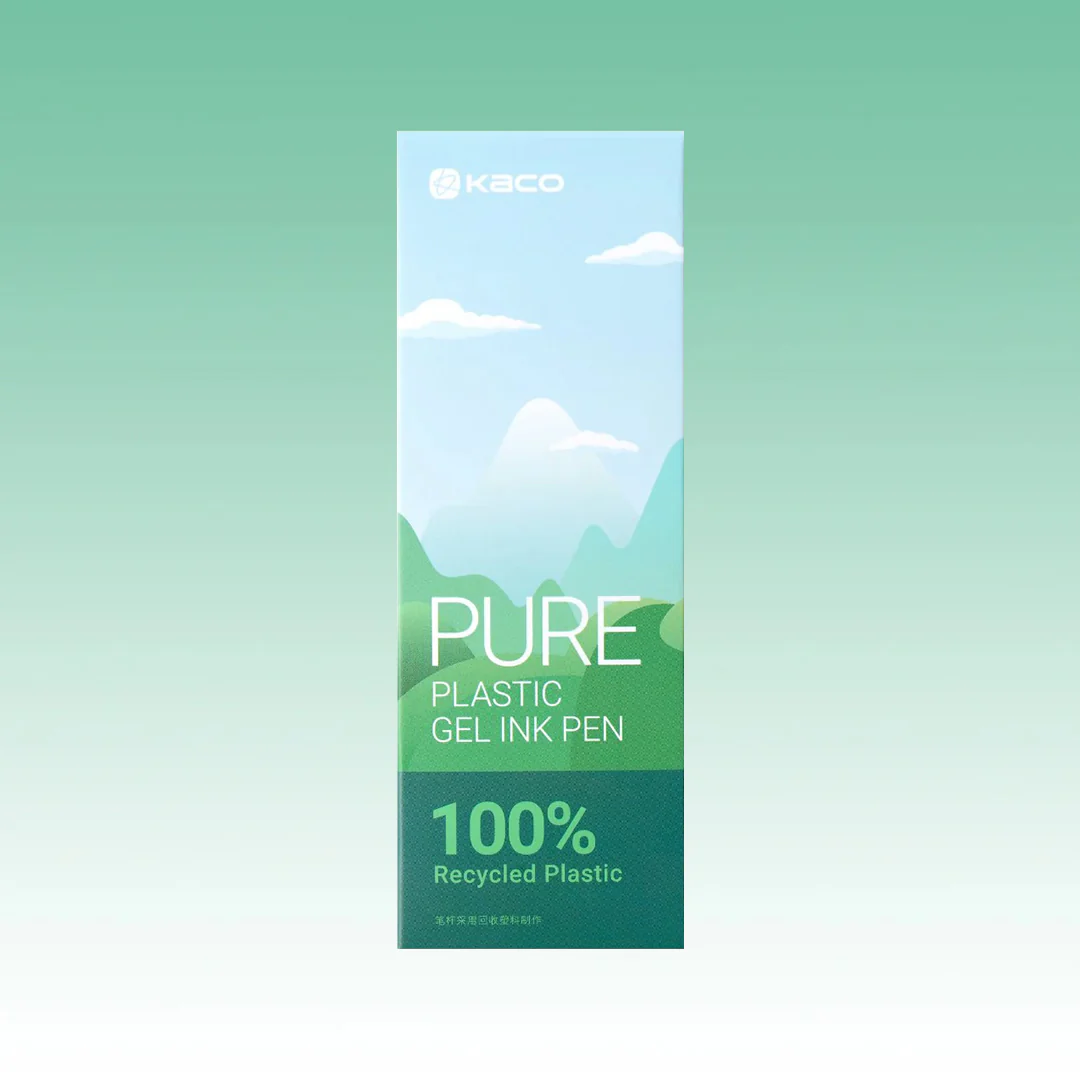Pure Green Hills Recycled Plastic Gel Pen Set