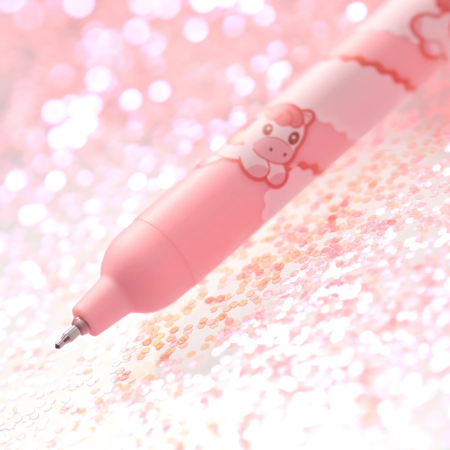 Popup Sunshine White Horse Gel Pen - Image 3