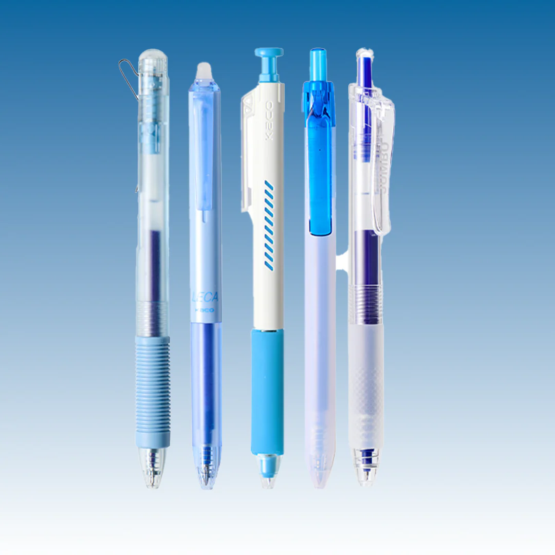 Blue Gel Pen Set
