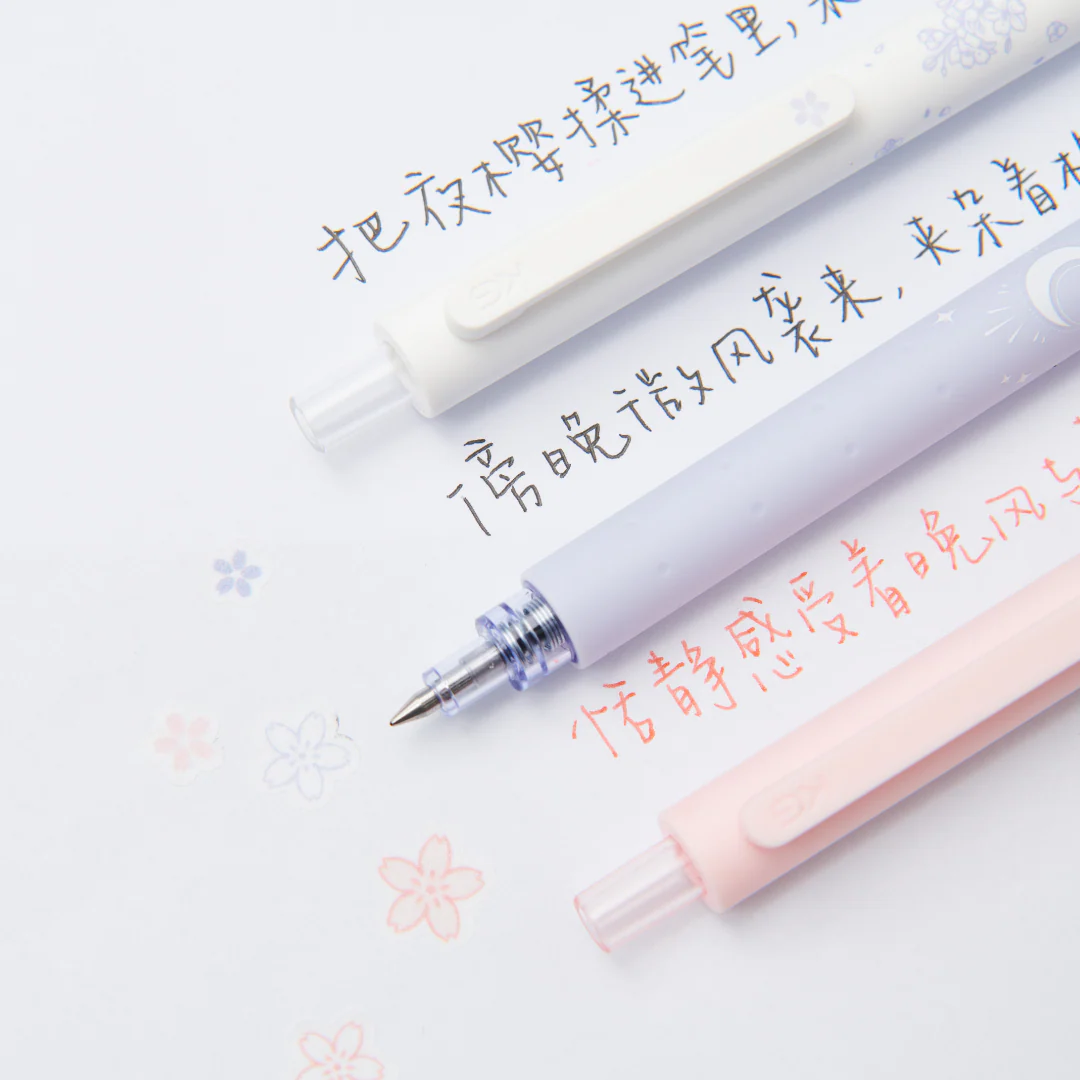 Rocket Moon Night and Sakura Gel Pen Set - Image 4