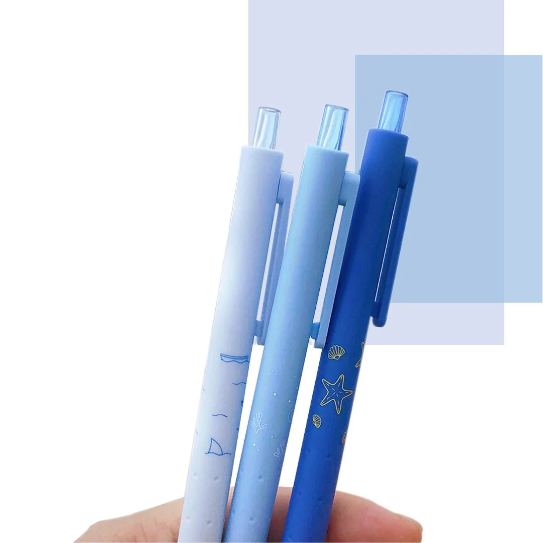 Rocket Gel Pens- Marine- Pack of 3 - Image 4